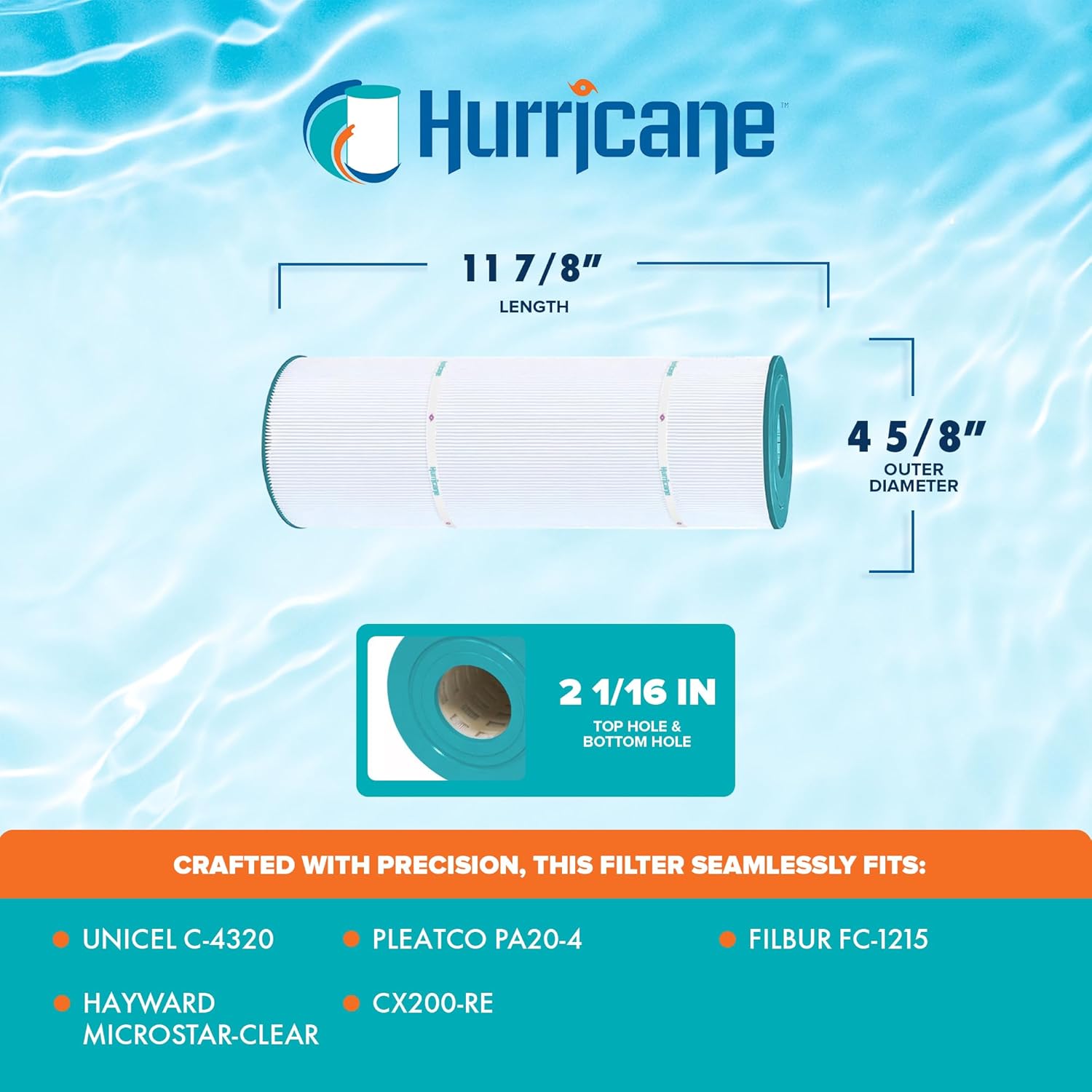 Replacement Cartridge For Hayward C-200 MicroStar-Clear