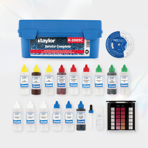 Taylor Complete Service 9-Way DPD Liquid Test Kit, 2 oz
