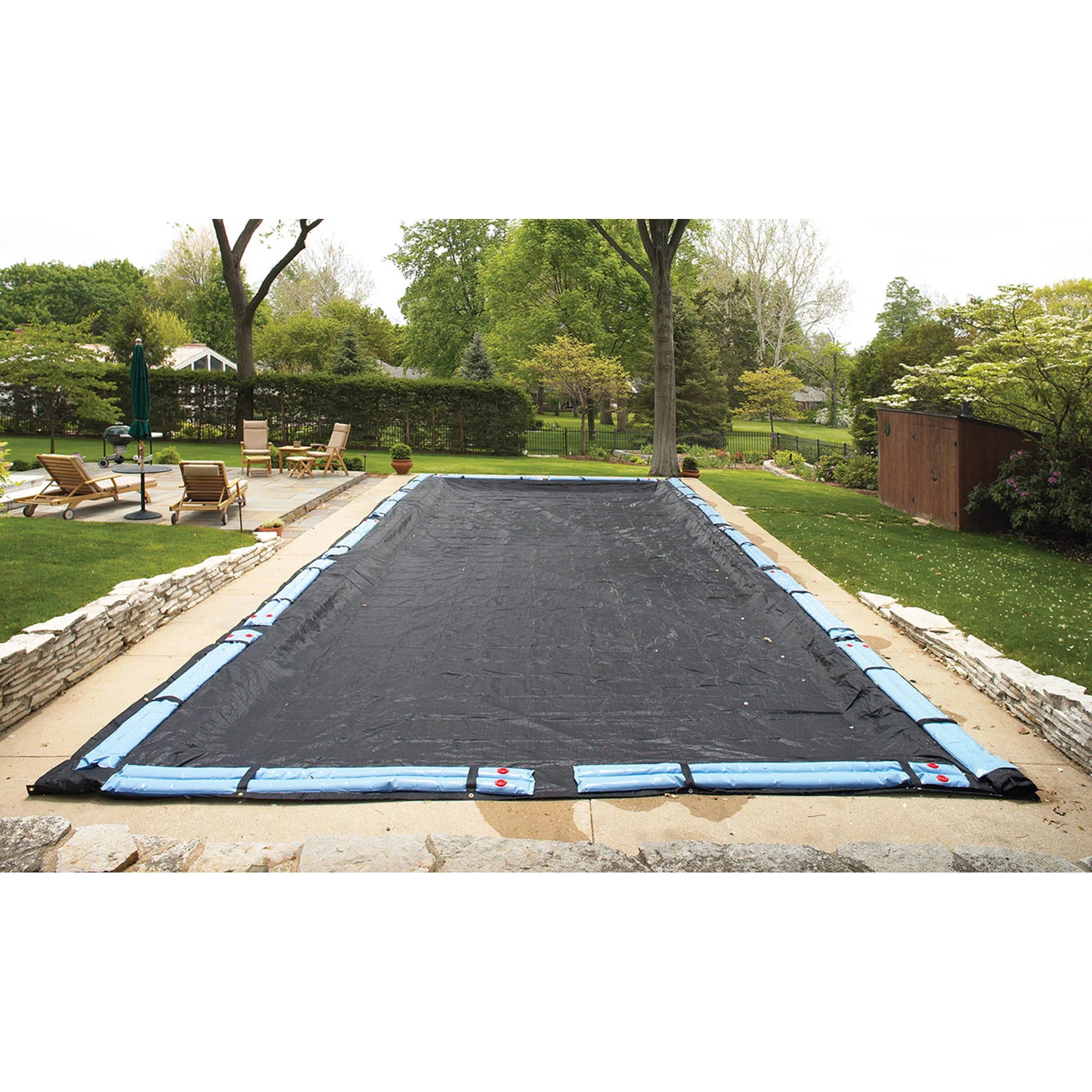Rugged Mesh 25' x 45' Rectangle In-Ground Pool Winter Cover