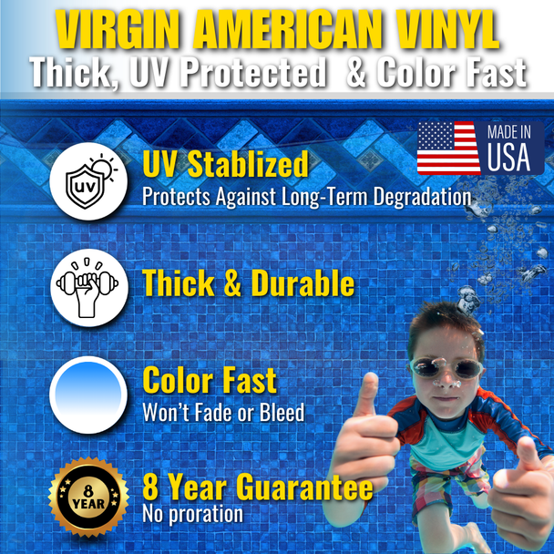 27' Round Cool Pool 54” Salt Friendly Above Ground Round Pool Package w/ In-Pool Step