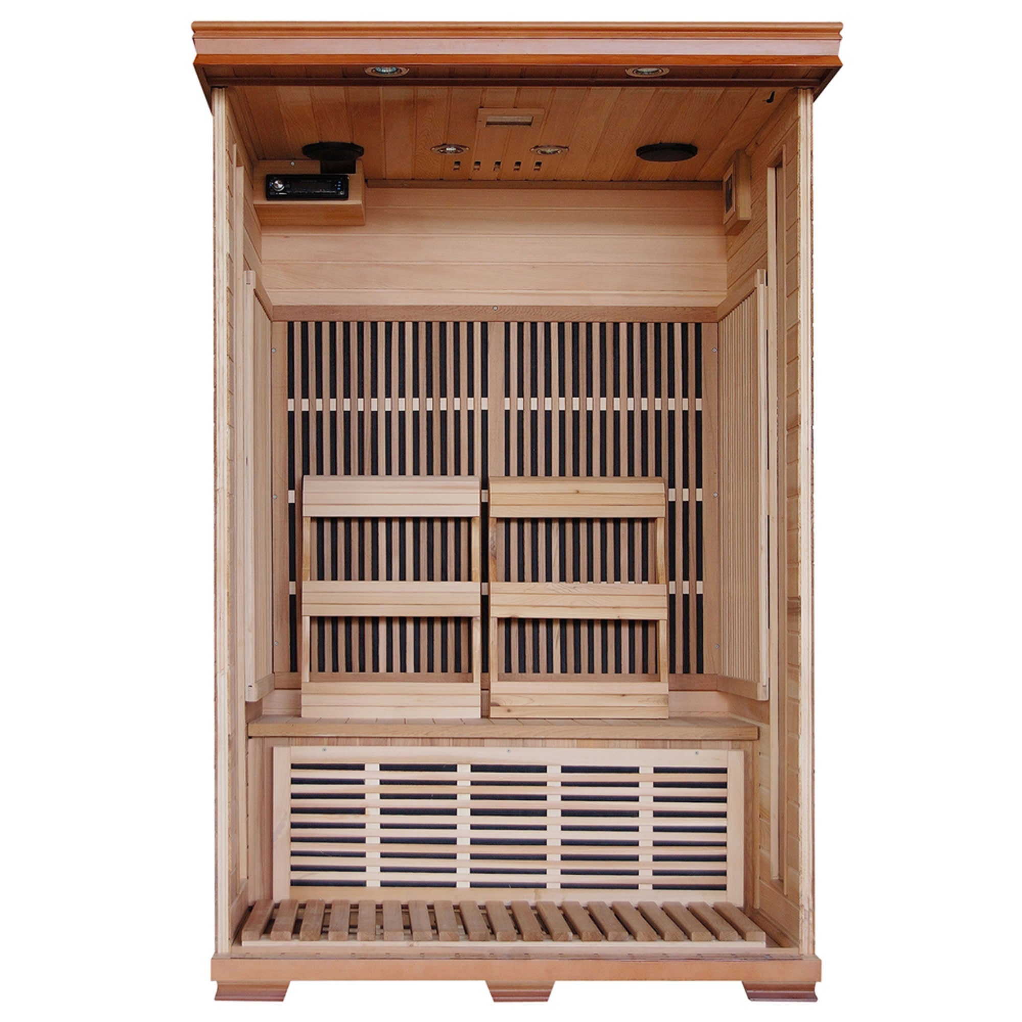 Infrared 2 Person Cedar Home Sauna With Carbon Heaters By Heatwave Saunas - Yukon - SA1309
