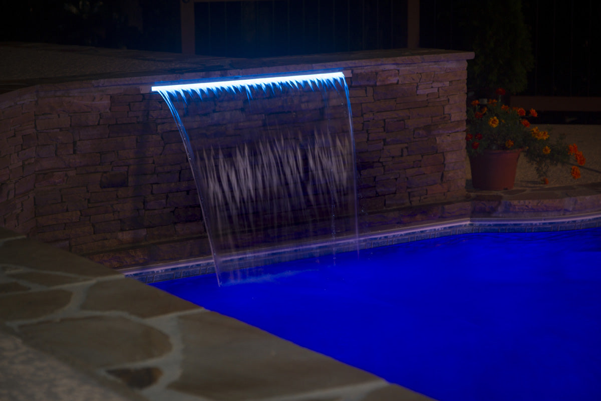 Brilliant Wonders Led 48" Waterfall With 6" Lip - Back Port - 25677-430-000