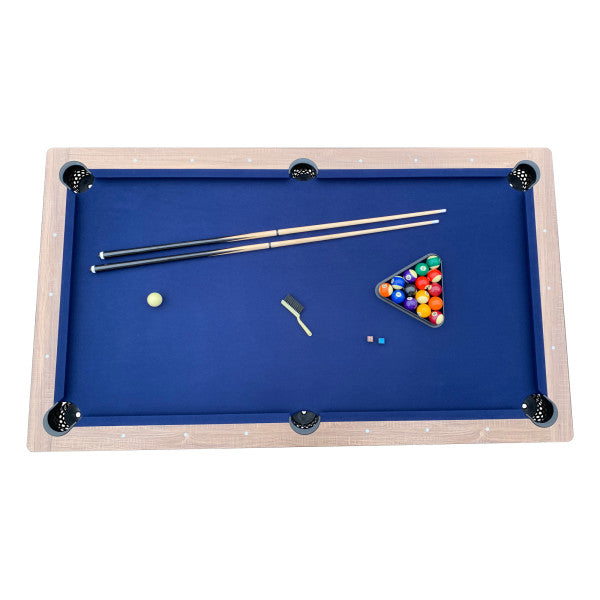 Excalibur 7-ft Pool Table - Driftwood Finish with Blue Felt
