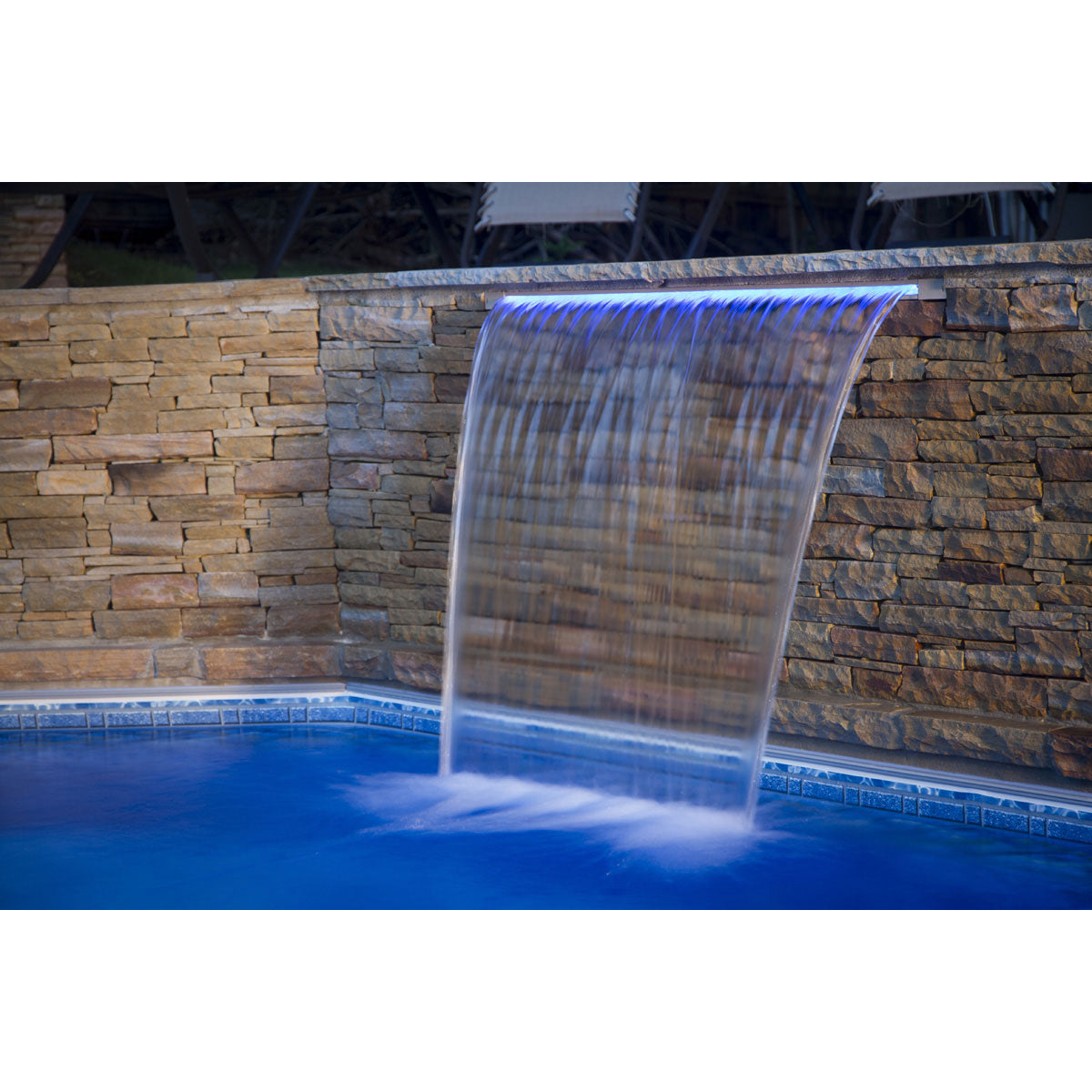 Brilliant Wonders Led 36" Waterfall With 6" Lip - Bottom Port - 25676-330-000