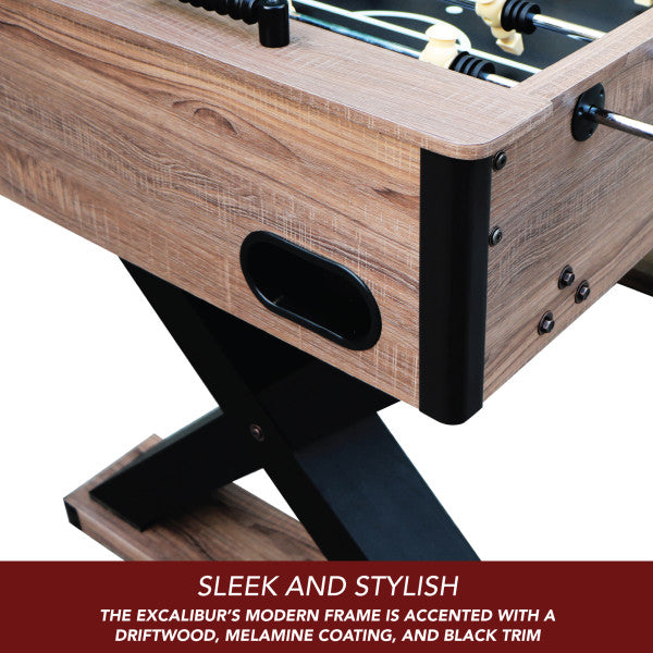 Excalibur 54-in Foosball Table - Driftwood - BG5030
