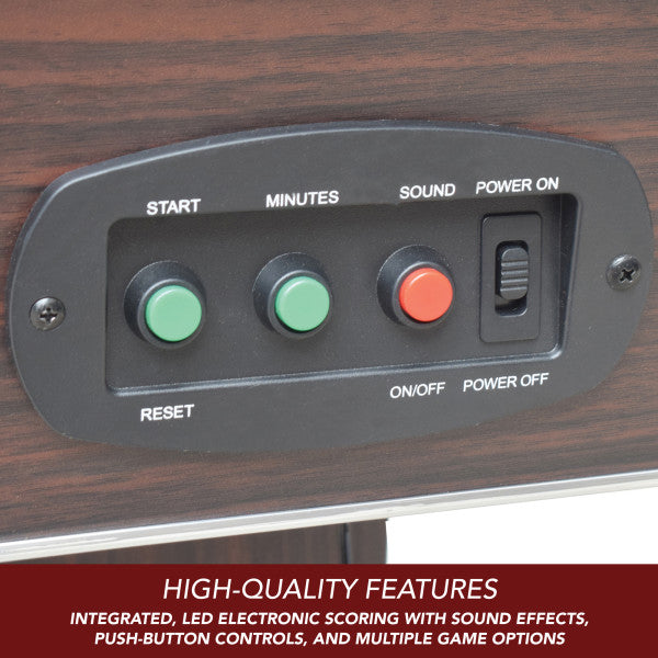 Midtown II 6-ft Air Hockey Table with LED Scoring - Dark Cherry Finish - BG50388