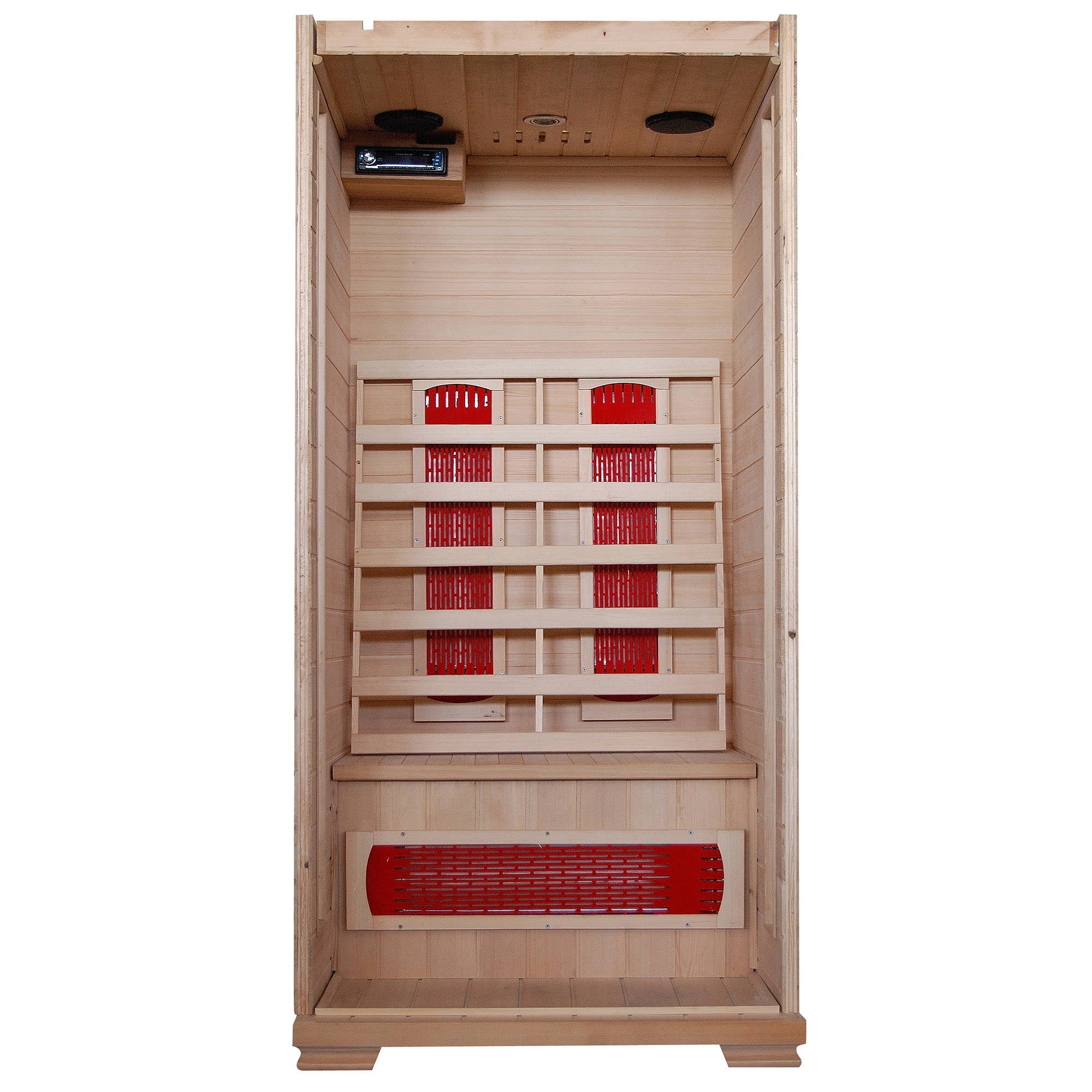 Infrared 1 Person Home Sauna With Carbon Heaters By Heatwave Saunas - Buena Vista - SA2402