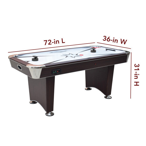 Midtown II 6-ft Air Hockey Table with LED Scoring - Dark Cherry Finish - BG50388