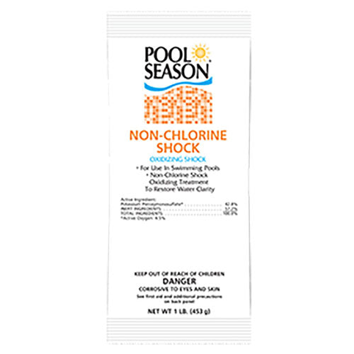 Pool Season 1 lb Non-Chlorine Shock Oxidizer - 12 Bags