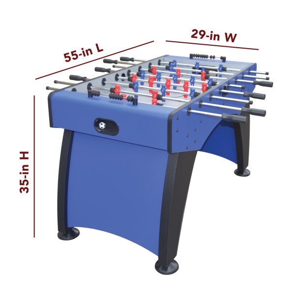 Ventura 55-in Foosball Table with Bonus Electronic Dart Board