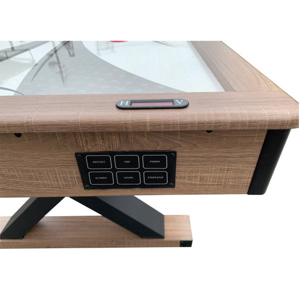 Excalibur 6 Foot Air Hockey Table with LED Scoring and Table Tennis Top