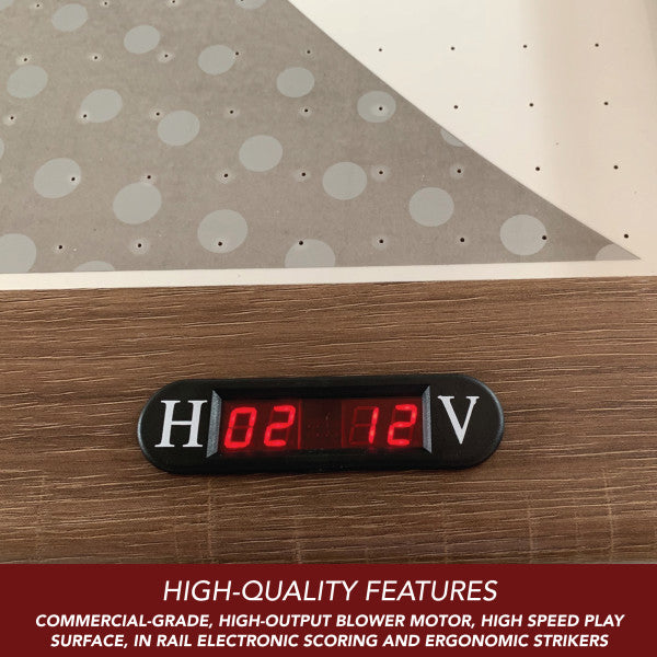 Excalibur 6 Foot Air Hockey Table with LED Scoring and Table Tennis Top