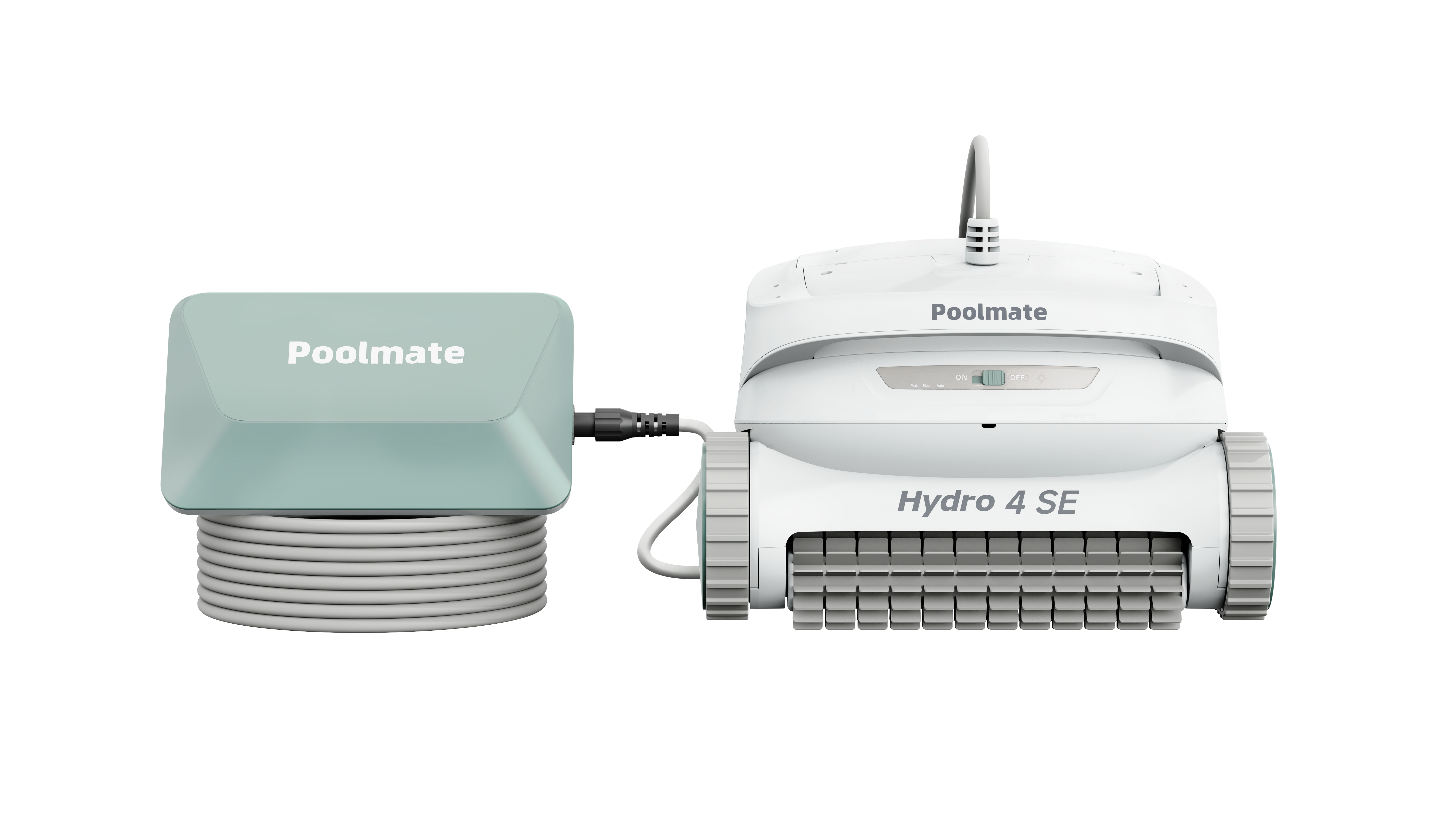 Poolmate Hydro 4 SE Corded Robotic Pool Cleaner Climbs Walls & Floors, Ideal for Above Ground/Inground Pools Up to 40FT Long Cable
