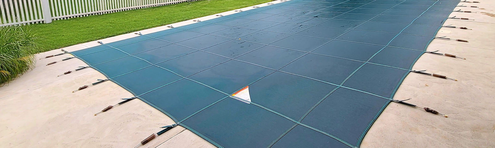 16′ x 32′ Meyco Rugged Mesh Safety Pool Cover - 99% Shade
