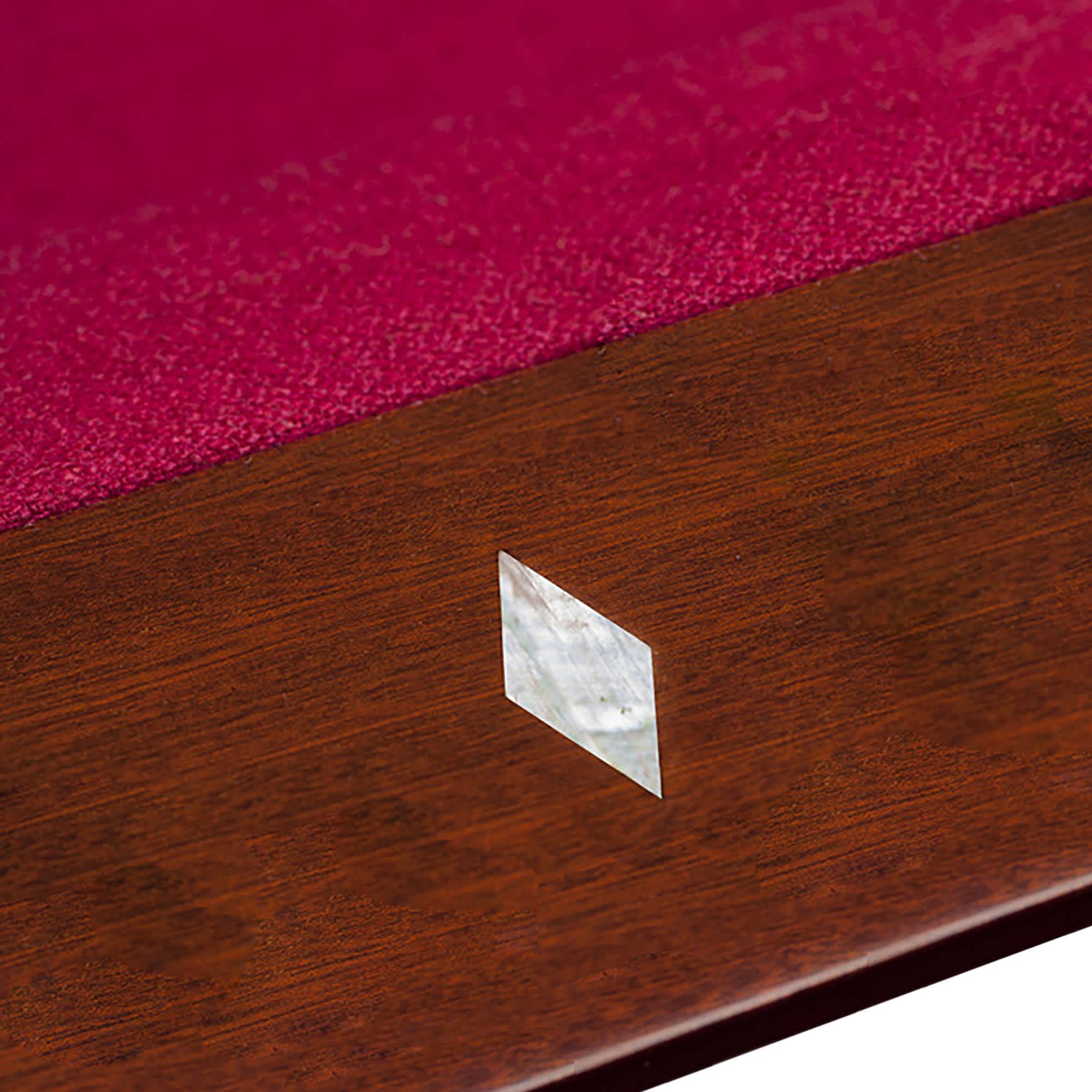 Augusta 8-ft Pool Table - Mahogany Finish with Burgundy Felt