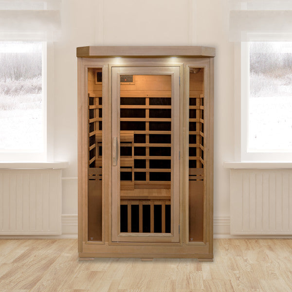 2-Person Hemlock Infrared Sauna with 6 Carbon Heaters Sonoma - SA7018