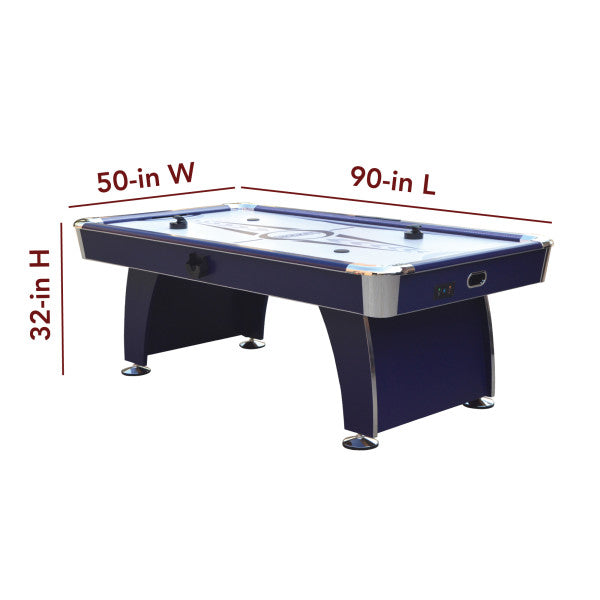 Phantom II 90-in Air Hockey Table with LED Scoring and Lights