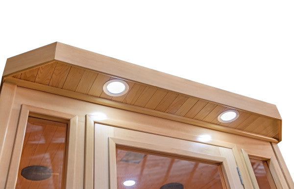 2-Person Hemlock Infrared Sauna with 6 Carbon Heaters Sonoma - SA7018