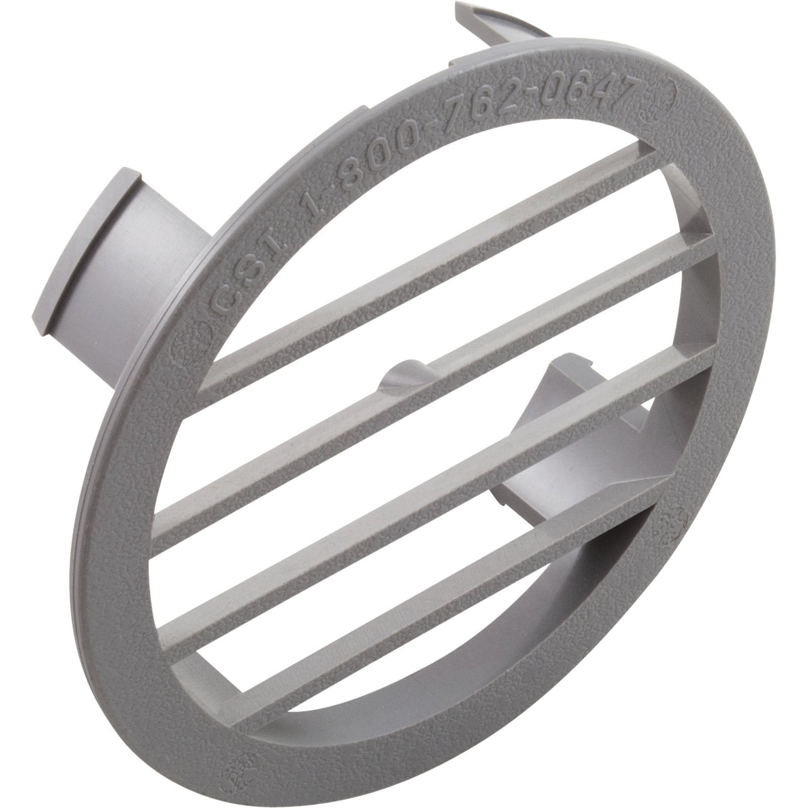 Zodiac Leaf-B-Gone Concrete Wall Fitting Grate, Light Gray, 1-1-175
