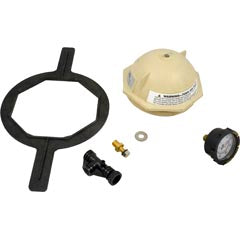 Tank Lid Kit, Pentair PacFab Triton II, 6" thd, Tan 154697