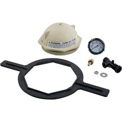 Tank Lid Kit, Pentair PacFab Triton II, 6" thd, Tan 154697