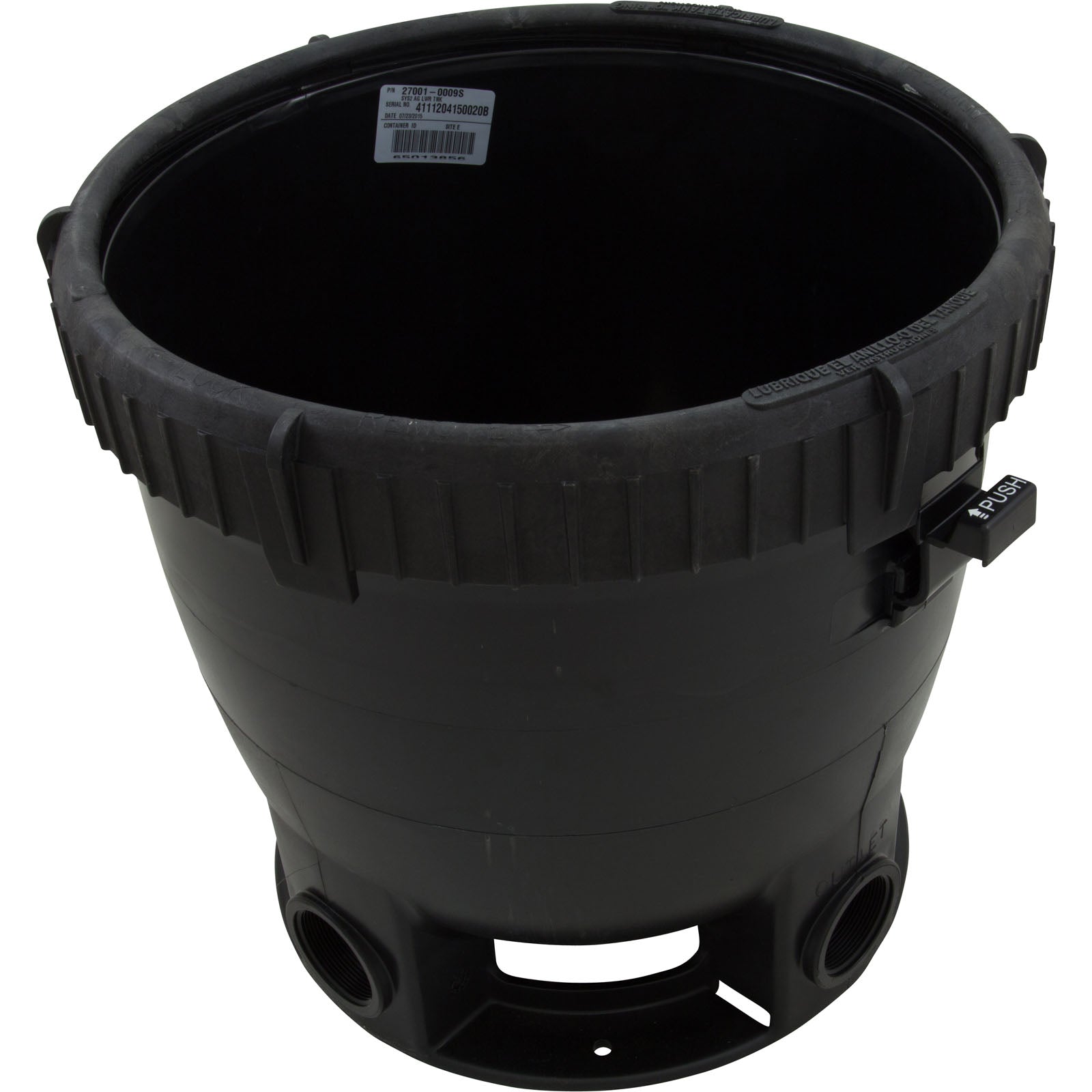 Pentair 27001-0009S Tank Bottom with Lock Ring for 17" PLM and PLD Filter Systems