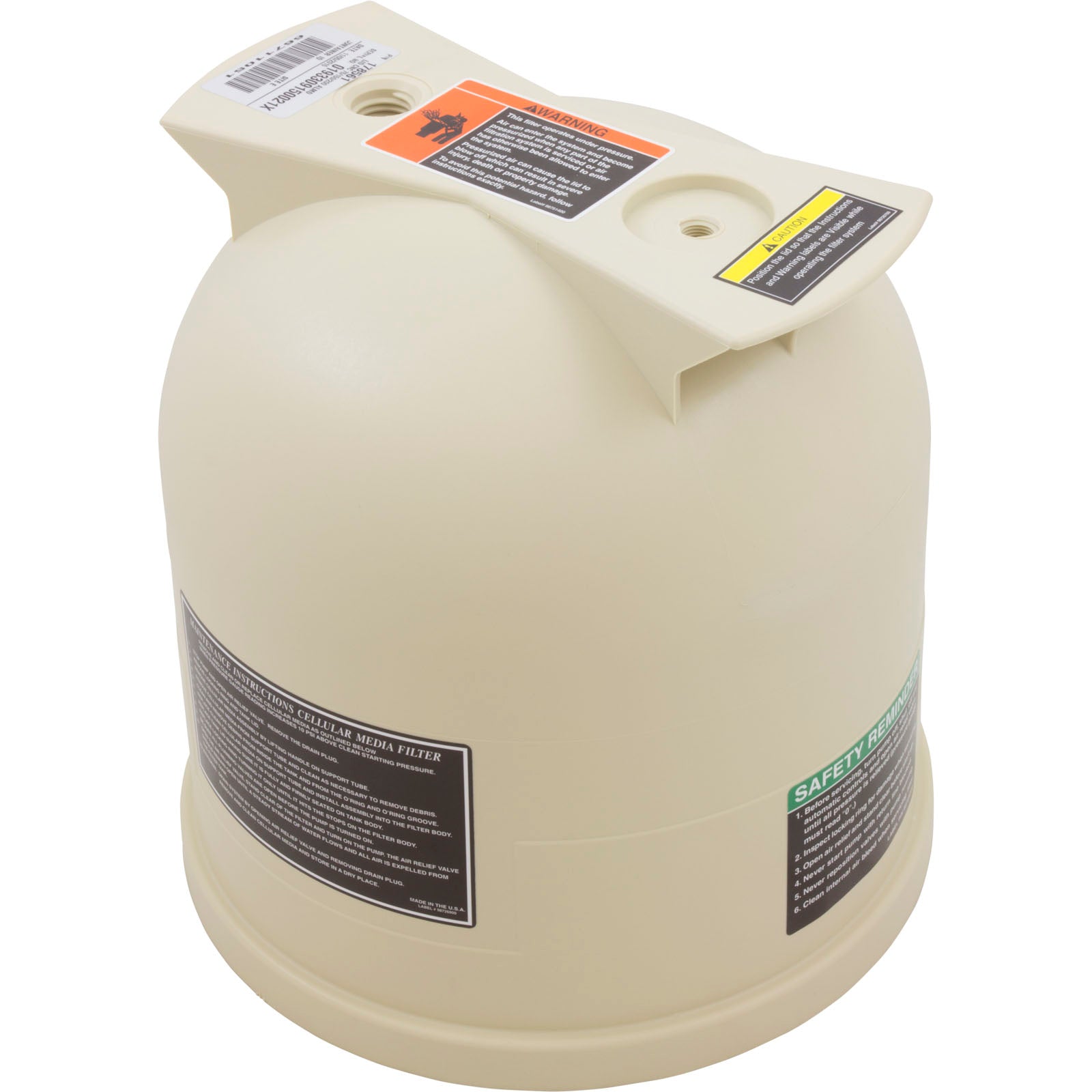 Tank Lid, Pentair, Almond 178561