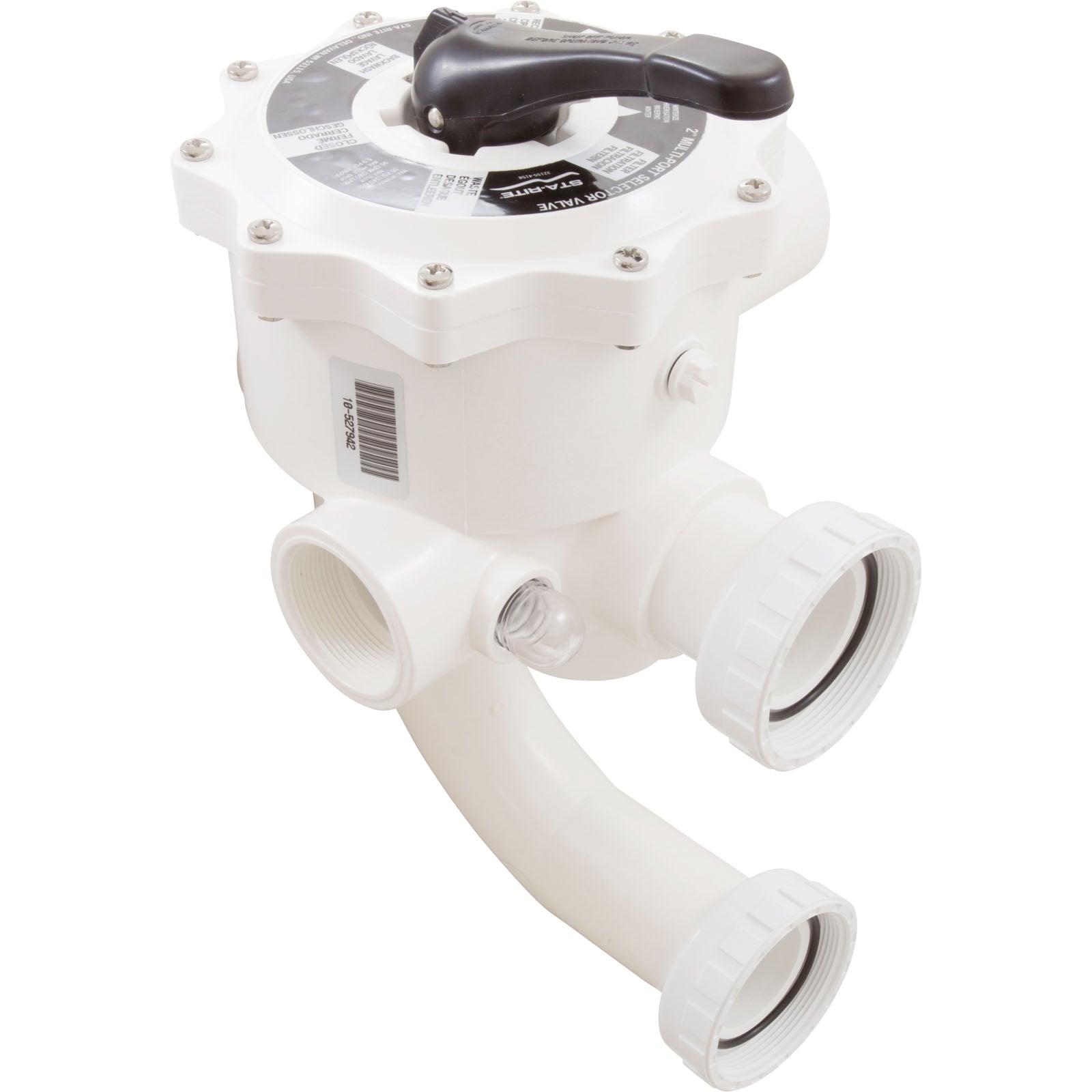 Multiport Valve, Pent System 3 DE, 2" ABS, w/Unions, 6 Pos-/ 18201-0300