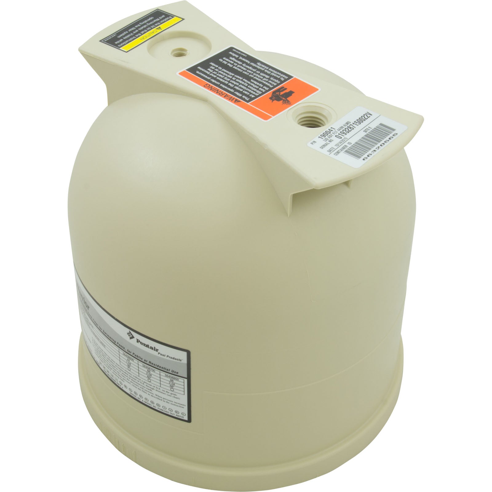 Tank Lid, Pentair American Products Warrior 44/88, Almond- 190041