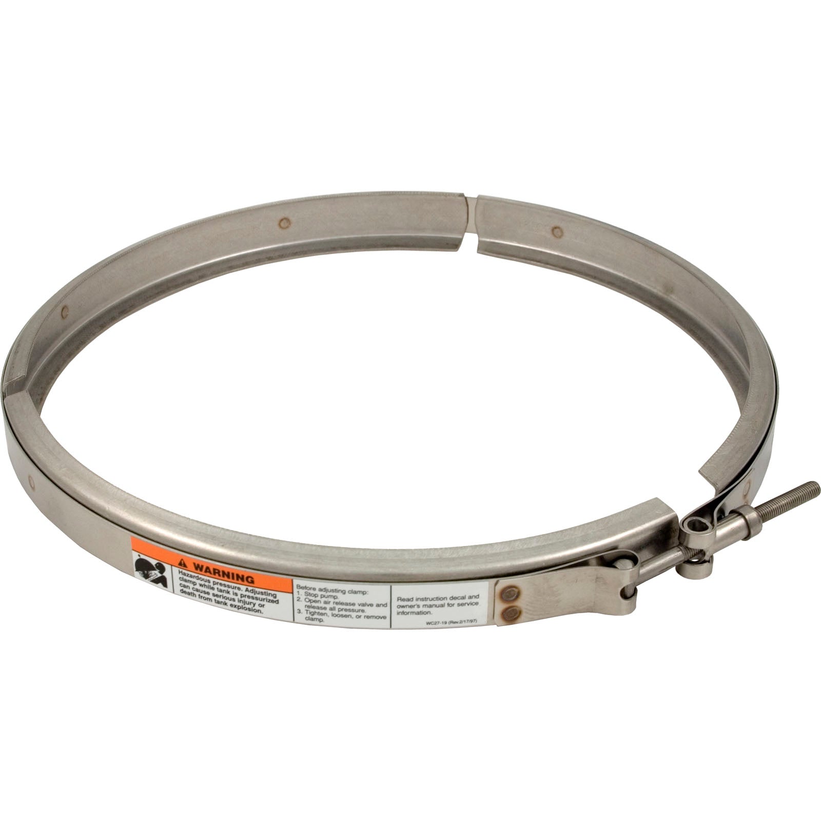 Clamp Ring, Pentair Sta-Rite PosiFloII, w/o Nut, Top/Middle- 25010-9101
