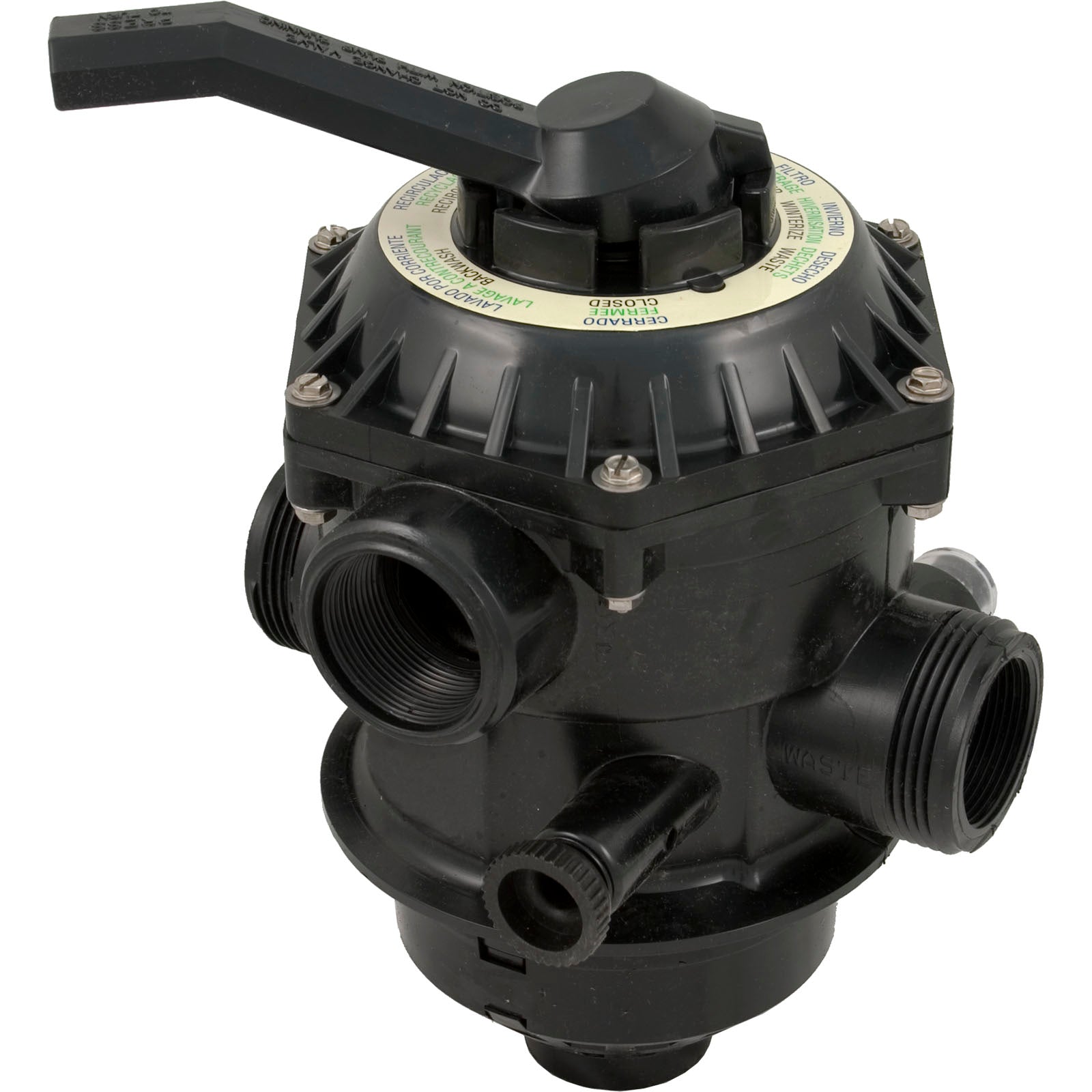 Pentair TA Tagelus 262506 1 1/2" D Backwash Multiport Valve for Top Mount Sand Filter