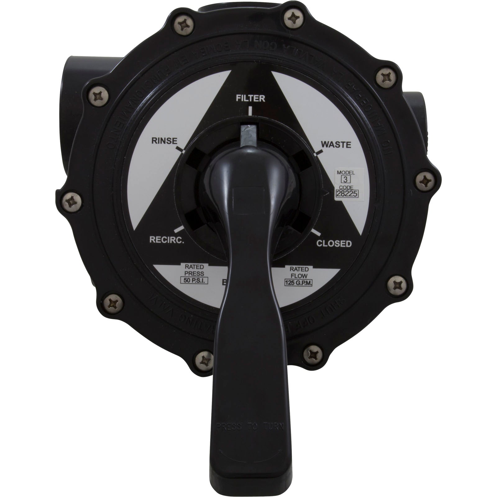 Multiport Valve, Astral, 2" Side-Mount, 6 Position/ 28225