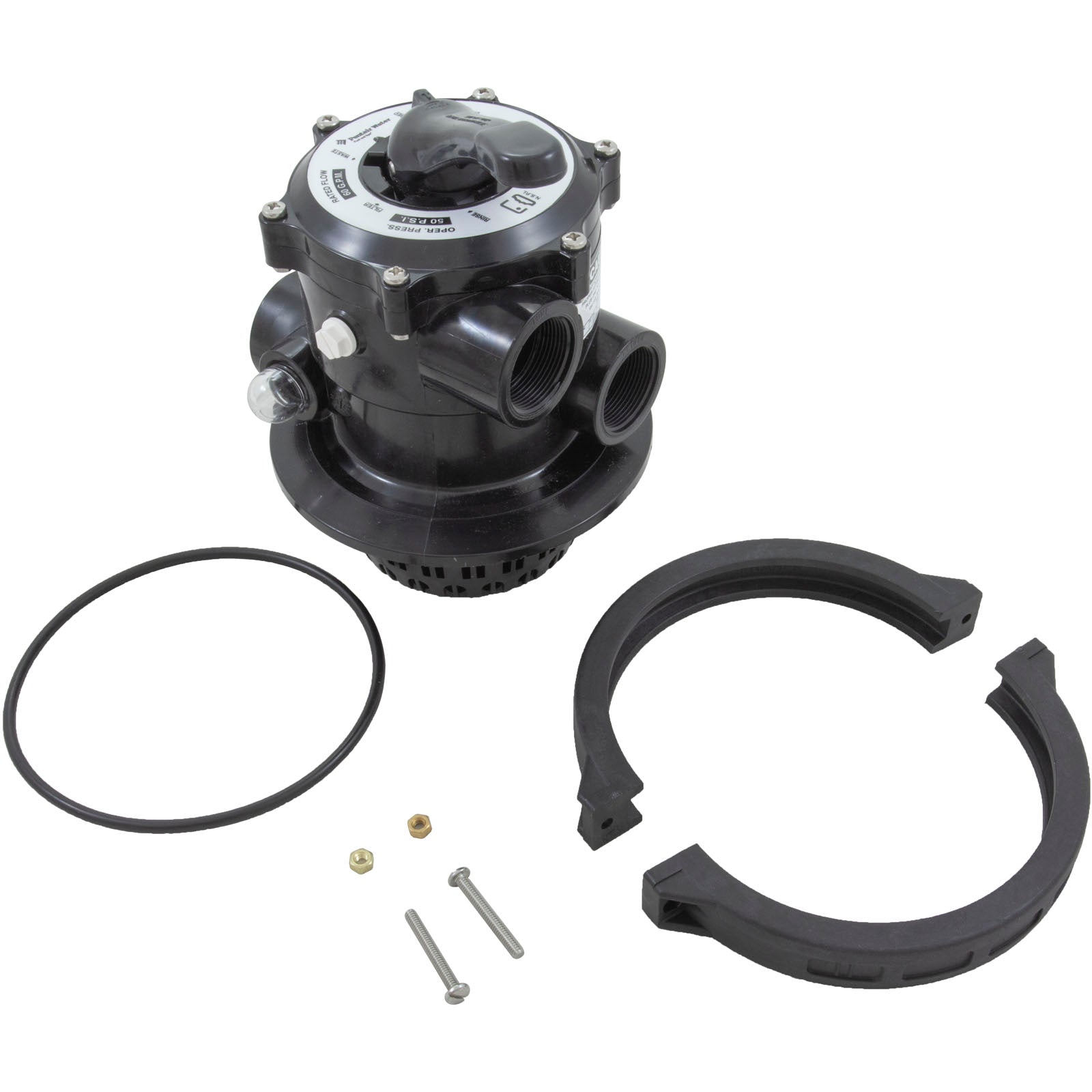 Multiport Valve, Pentair-Praher TM-12-L, 1-1/2" fpt (261186)