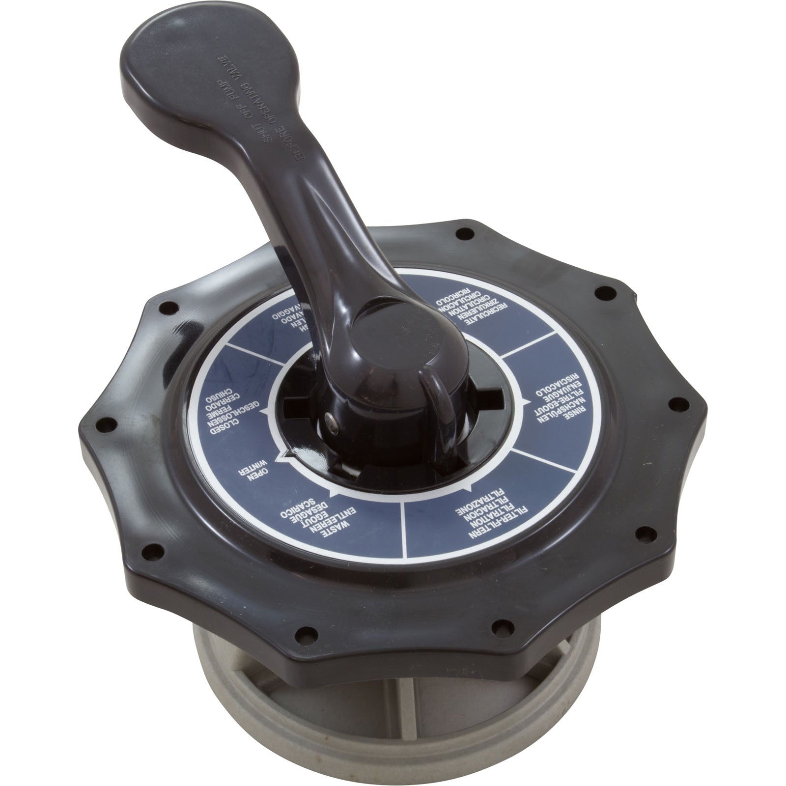Lid Assembly, Pentair 2" Top Mount Hybrid Valve, 6 Position 272568Z