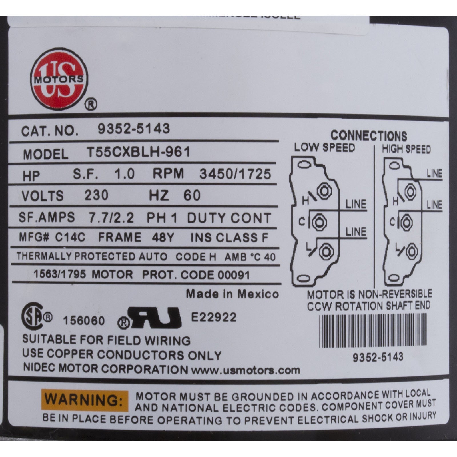 Gecko Aqua-Flo 1.5 HP FMXP2 Spa Pump 2 Speed 230V 06115517-2040