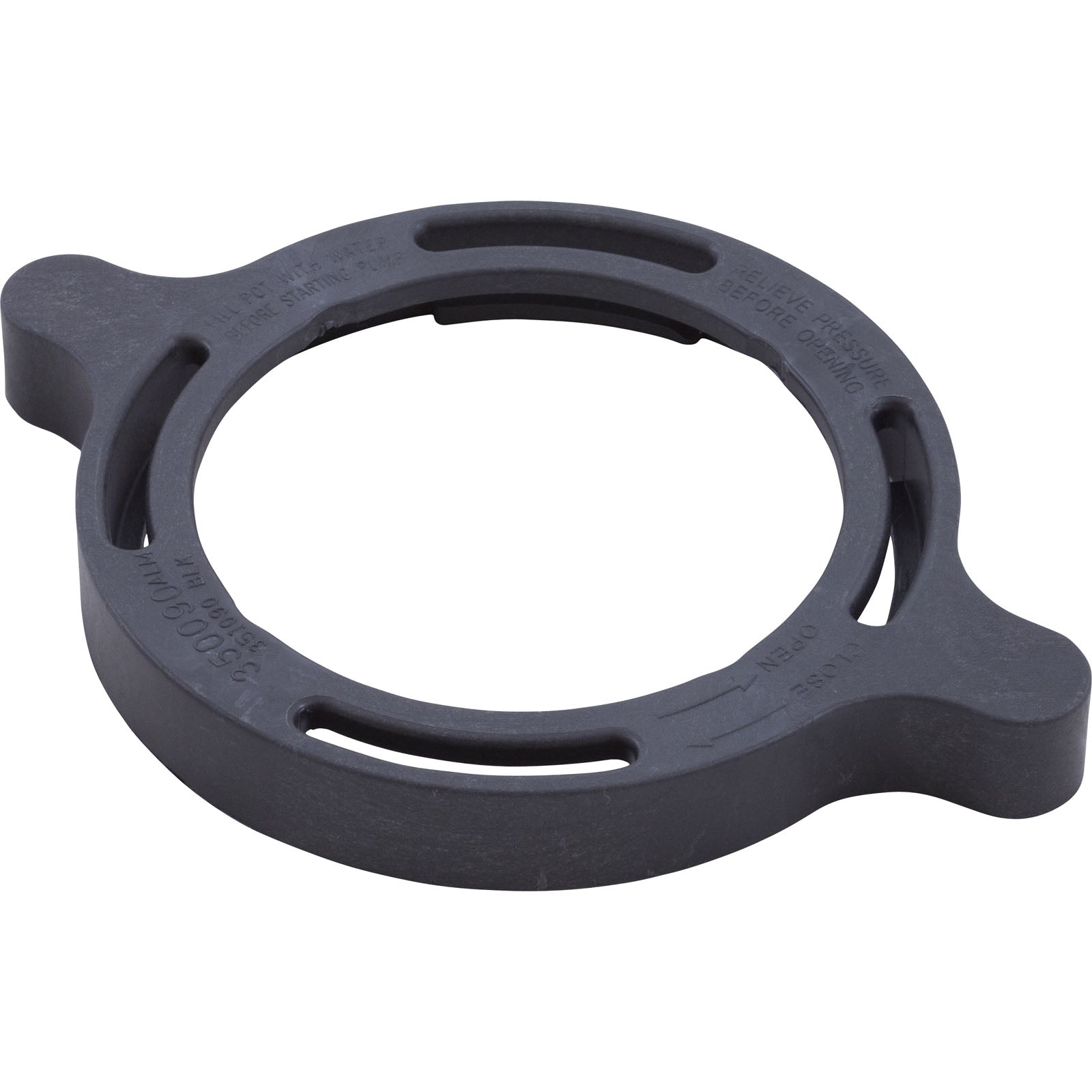 Clamp Ring, Pentair Sta-Rite SuperMax, Trap Lid, Black/ 351090