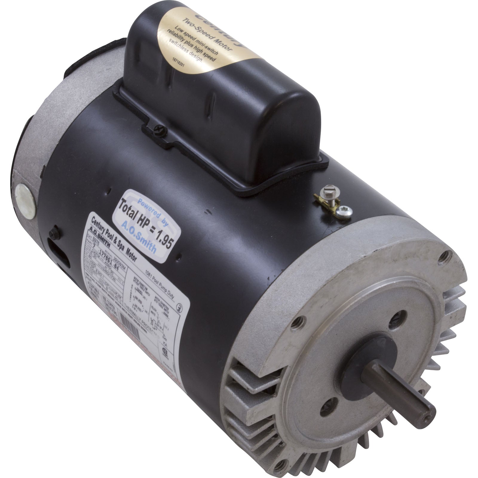 Motor, Century, 1.5hp, 230v, 2-Spd, 56Cfr, C-Face Key/ B976