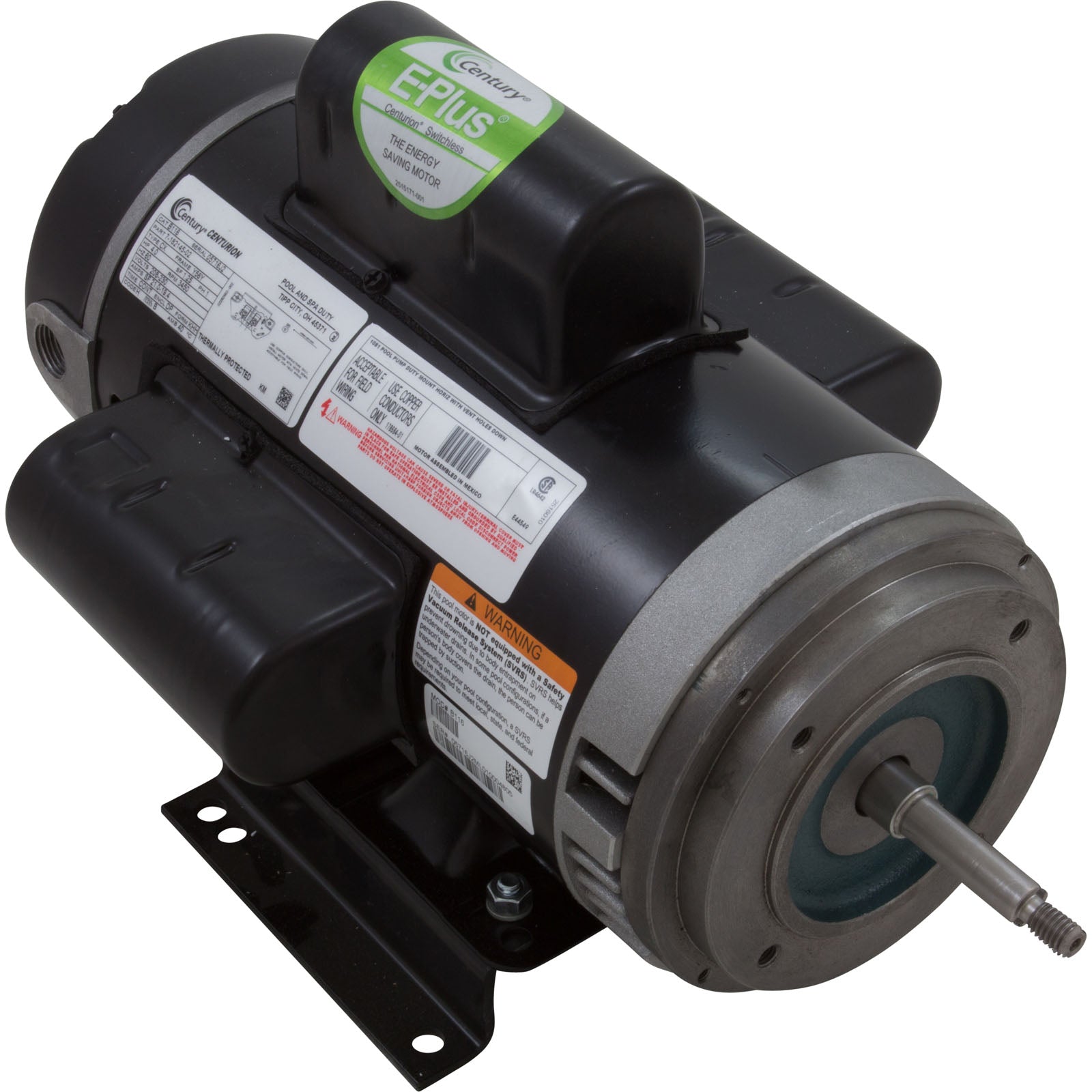 Motor, Century, 4.0hp, 208v-230v, 1-Spd, 56Yfr, C-Face, Thd/ B116