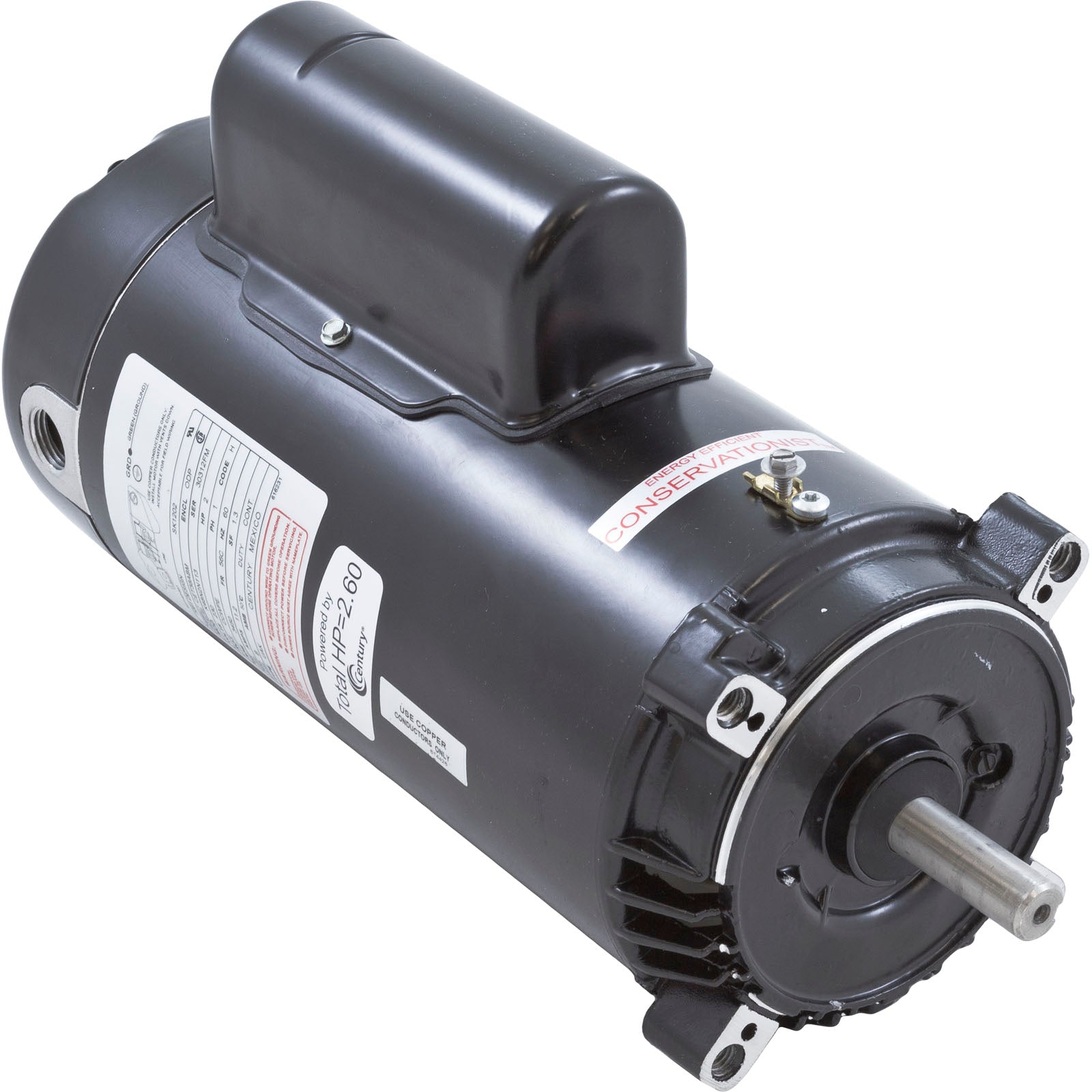 Motor, Century, 2.0hp, 230v, 1-Spd, 56Cfr, C-Face Key/ SK1202