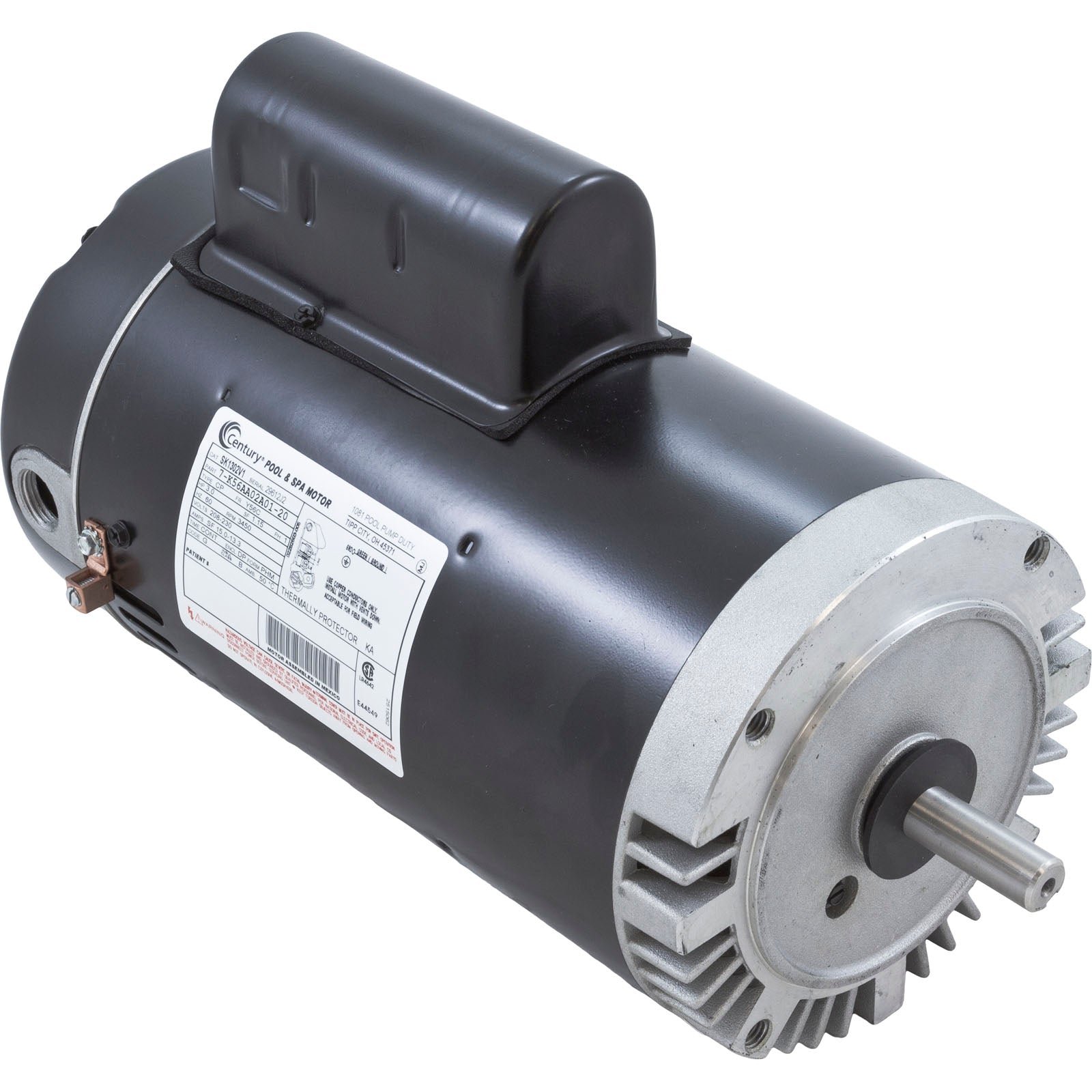 Motor, Century, 3.0hp, 208-230v, 1-Spd, 56Cfr, C-Face Key, EE/ SK1302V1