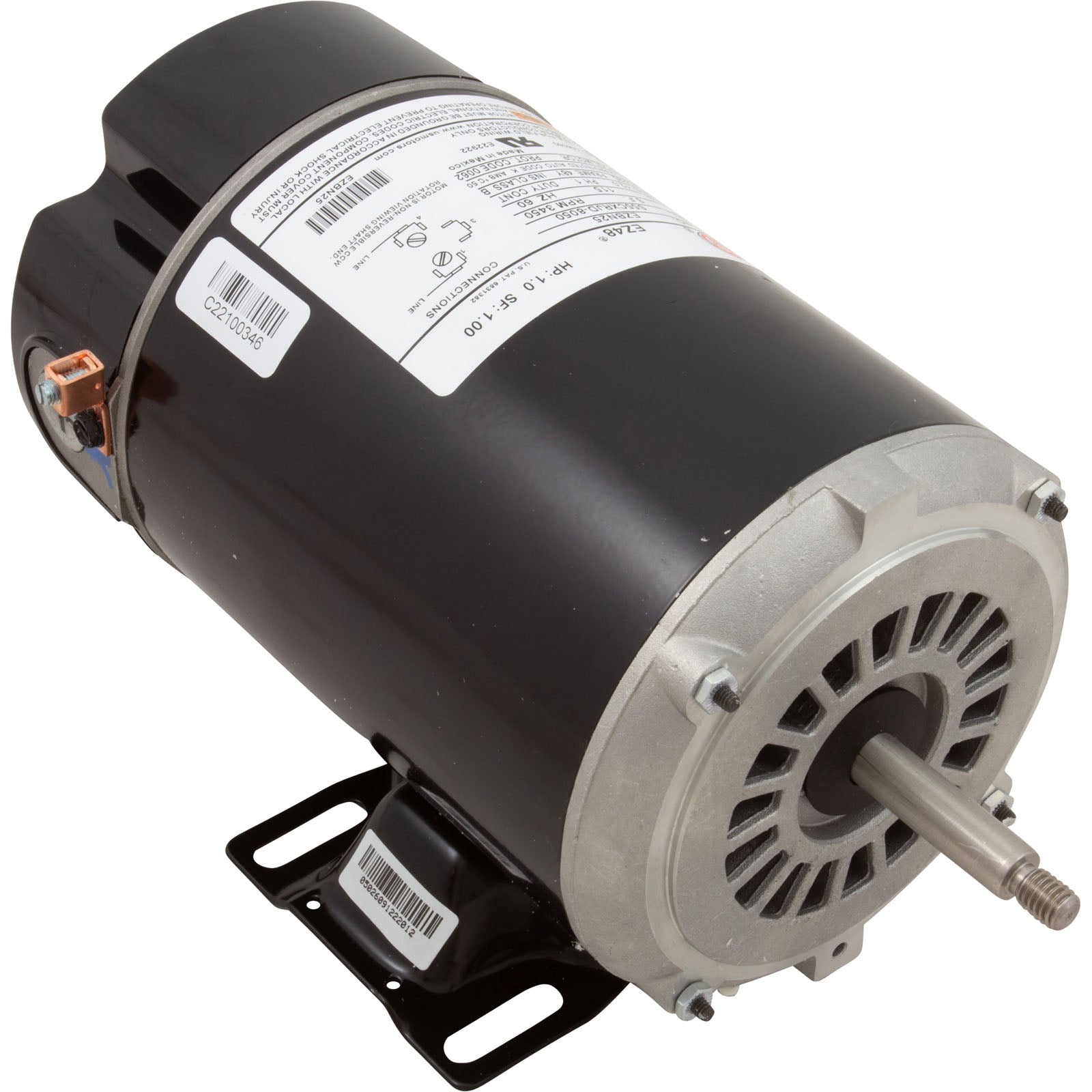 Motor, Nidec/US Motor, 1.0hp, 115v, 1-Spd, 48Y Frame/ EZBN25