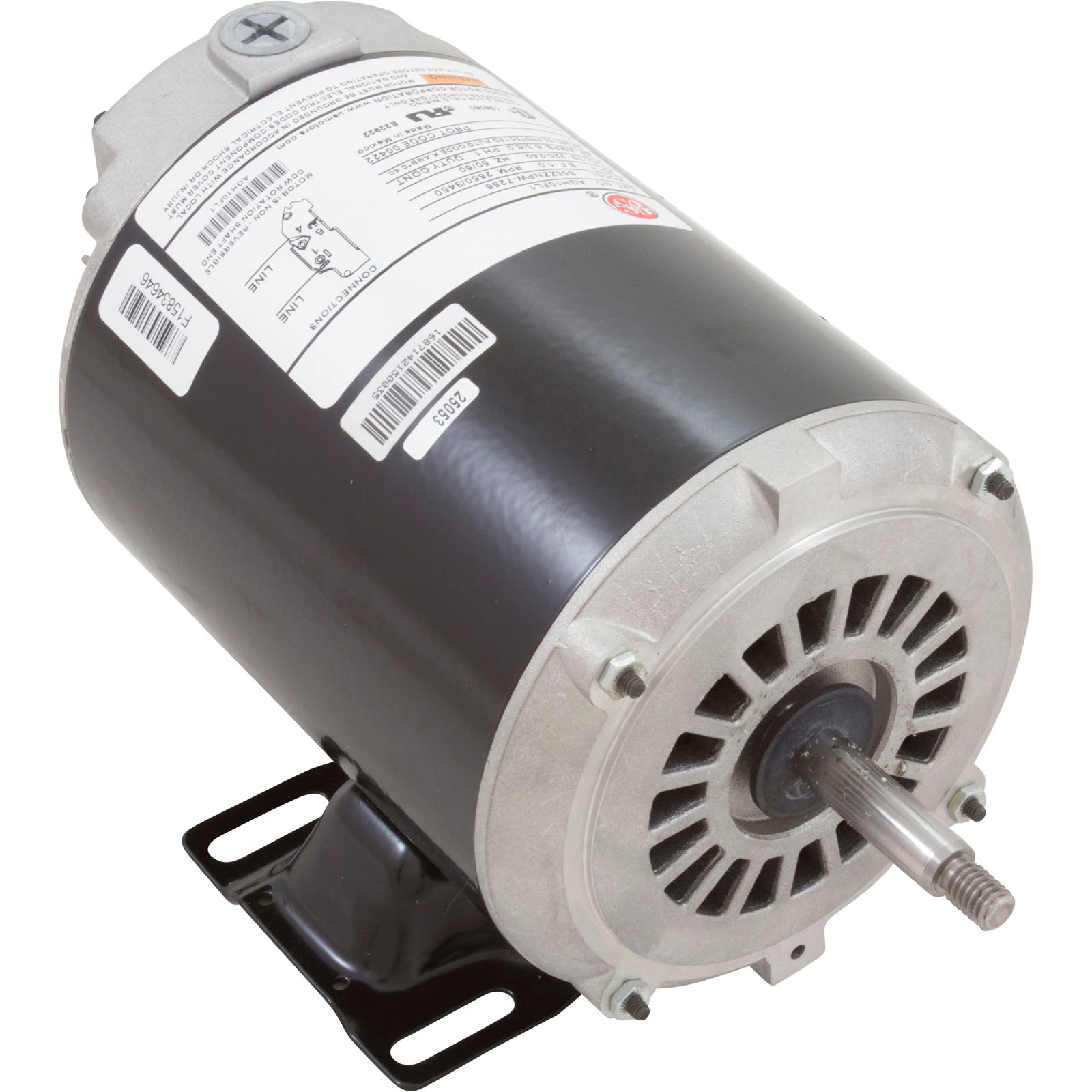 Motor, US Motor, 1.5 Horsepower, Thru Bolt 1-Speed, 115/230v/ AGD15FL1