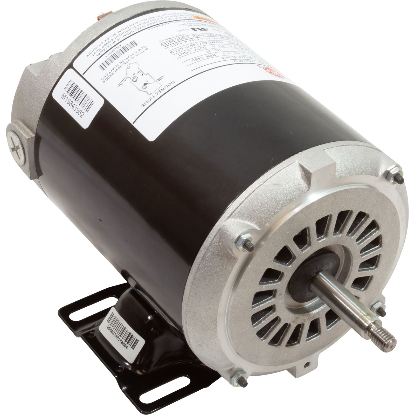 Motor, Nidec/US Motor, 0.5hp, 115v, 1-Speed, 48Y Frame- BN23V1