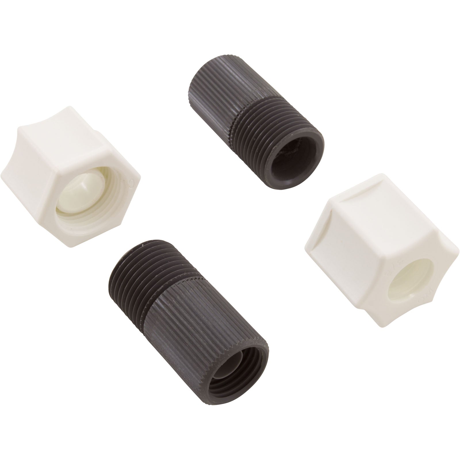 Connecting Nut, Qty 2, Stenner, 3/8", w/ 1/4" Adapter, UCADPTR