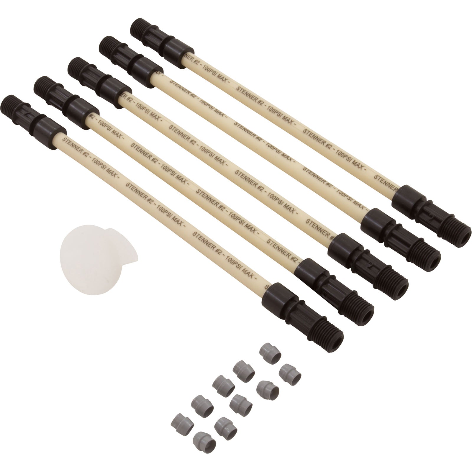 Pump Tube Assembly #2, Qty 5, Stenner Classic, 1/4", MCCP202