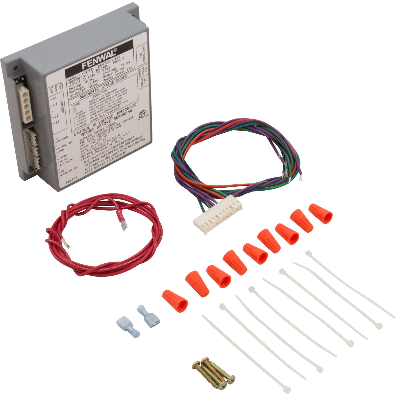 Ignition Control, Raypak Hi Delta 302A/B - 902A/B 007374F