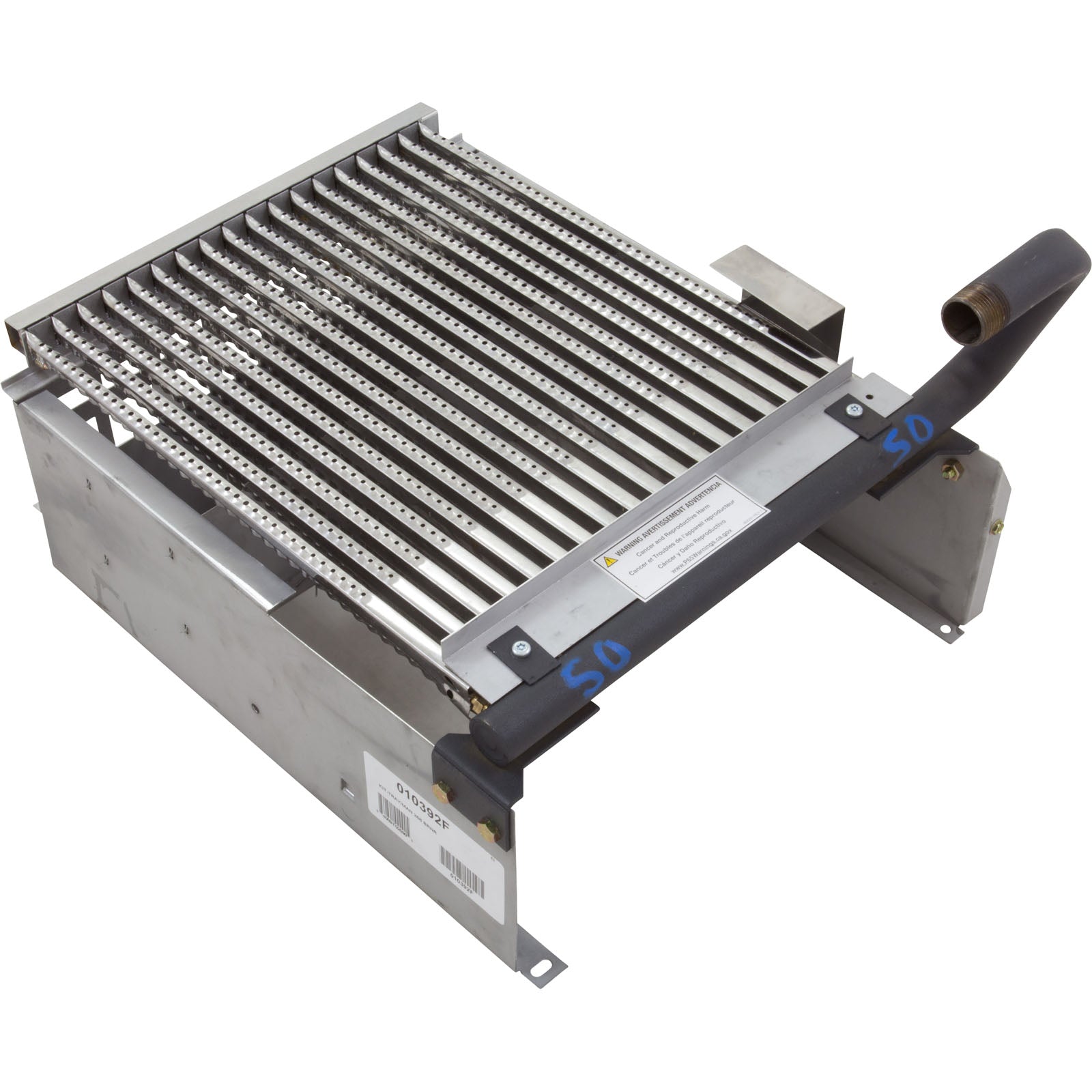 Raypak Burner Tray With Burners For Model 266A Pool Heater | 010392F