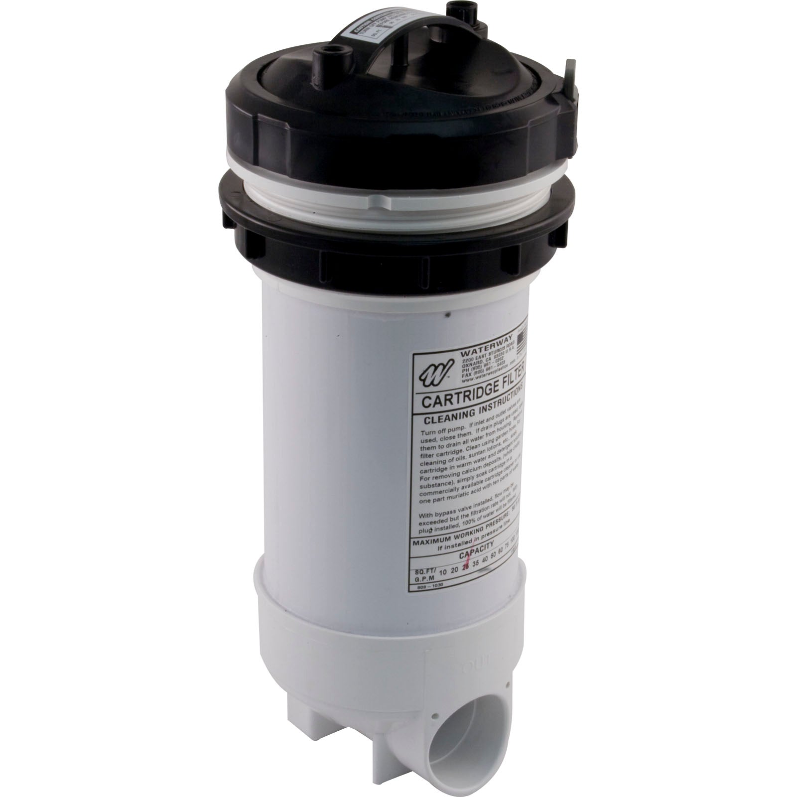 Cartridge Filter, Waterway Top Load, 25 sqft, 2" Slip/ 502-2510