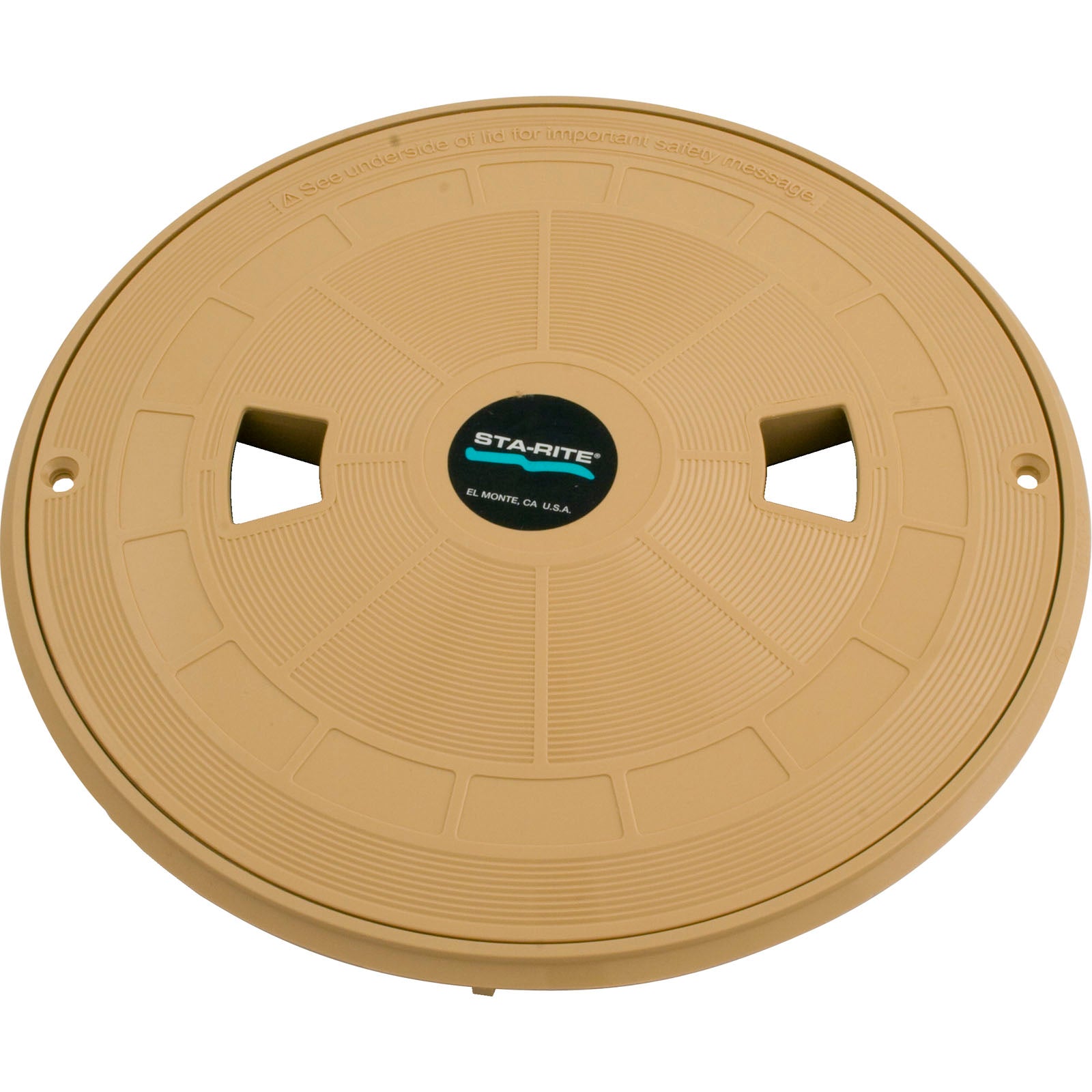 Skimmer Lid Assembly, Pentair Sta-Rite U-3, 10-1/2"od, Tan 08650-0159
