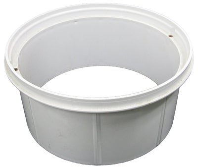 Pentair PacFab Bermuda Skimmer Deck Collar, Vinyl, White 516259